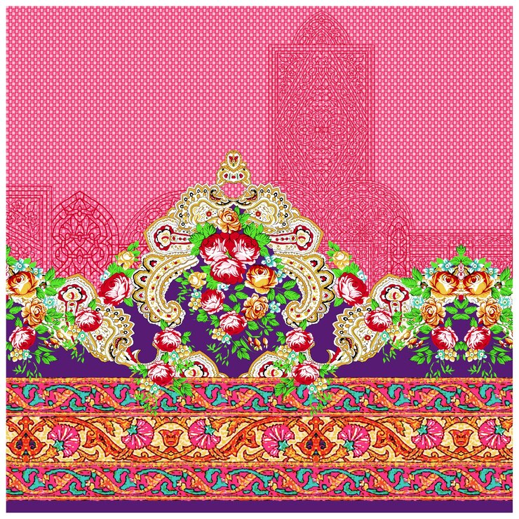Patrón de diseño digital y textil.