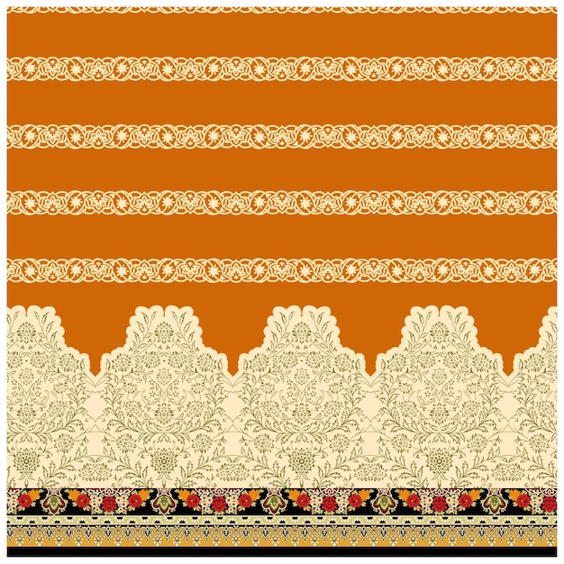 Patrón de diseño digital y textil.