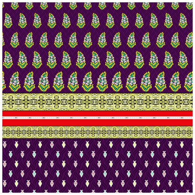 Patrón de diseño digital y textil.