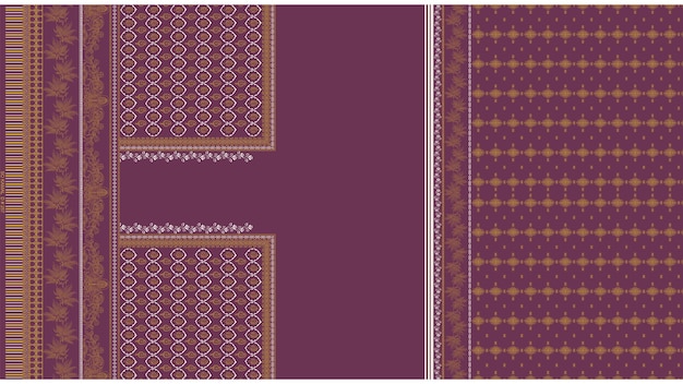 Patrón de diseño digital y textil.