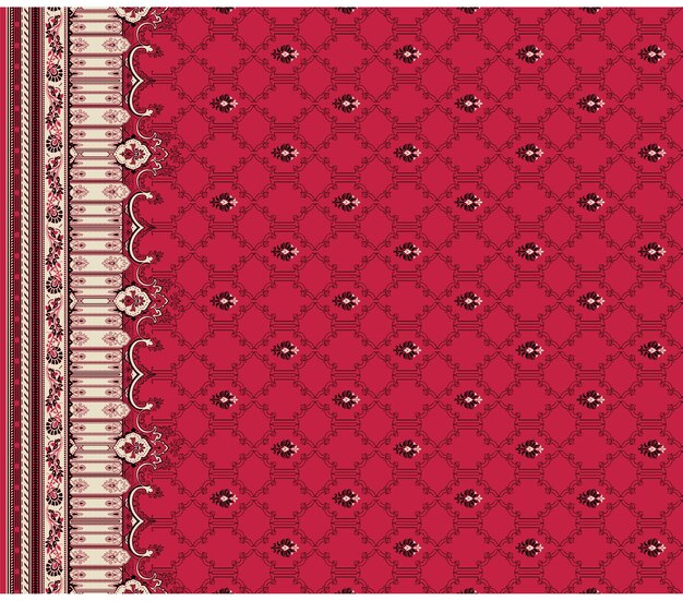 Patrón de diseño digital y textil.