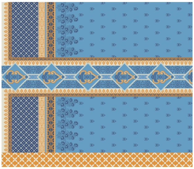 Patrón de diseño digital y textil.