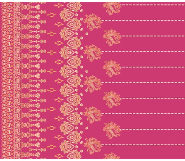 Patrón de diseño digital y textil.