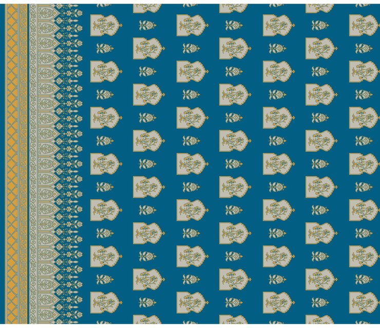 Patrón de diseño digital y textil.