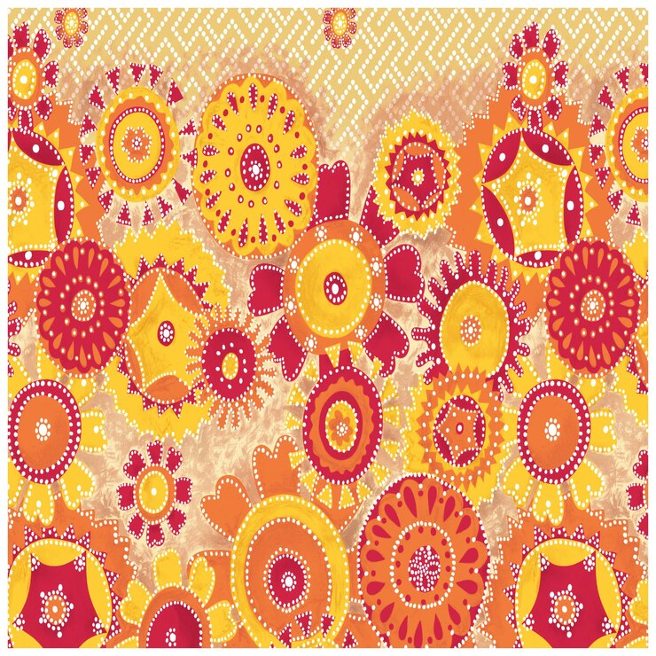 Patrón de diseño digital y textil.