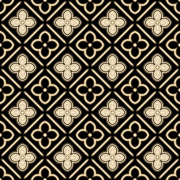 Patrón de diseño étnico batik kawung 062