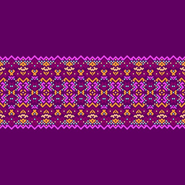 Patrón de diseño étnico de la cultura malaya para el fondo, la alfombra, el papel pintado, la ropa y el envoltorio.