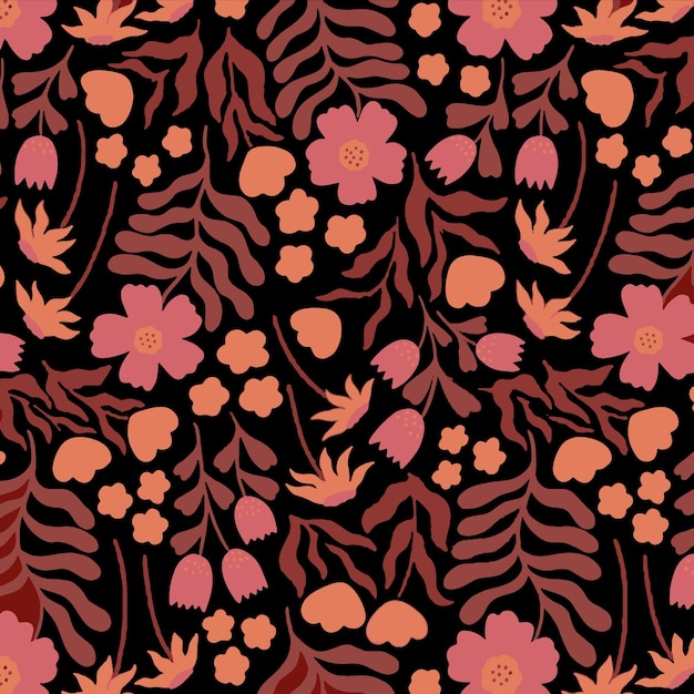 patrón diseño floral tela ilustración de primavera