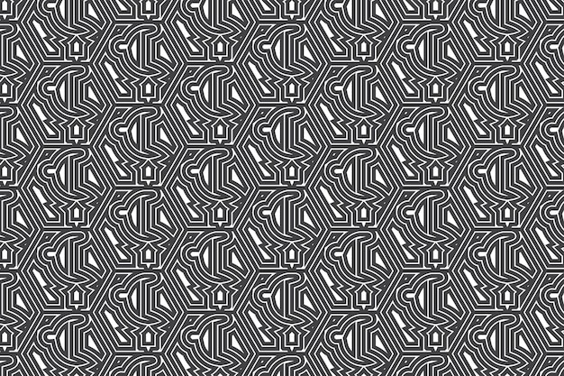 Patrón de diseño de forma geométrica abstracta sin fisuras