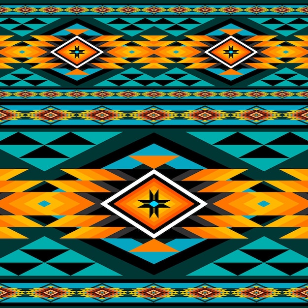patrón de diseño geométrico tribal tradicional para papel tapiz de fondo y patrón de tela