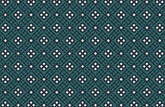 Patrón de diseño geométrico verde y blanco