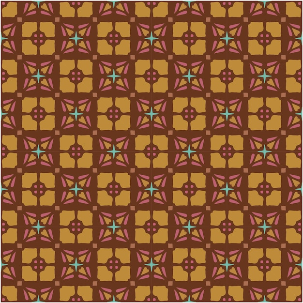 Patrón de diseño de mosaico abstracto de patrones sin fisuras