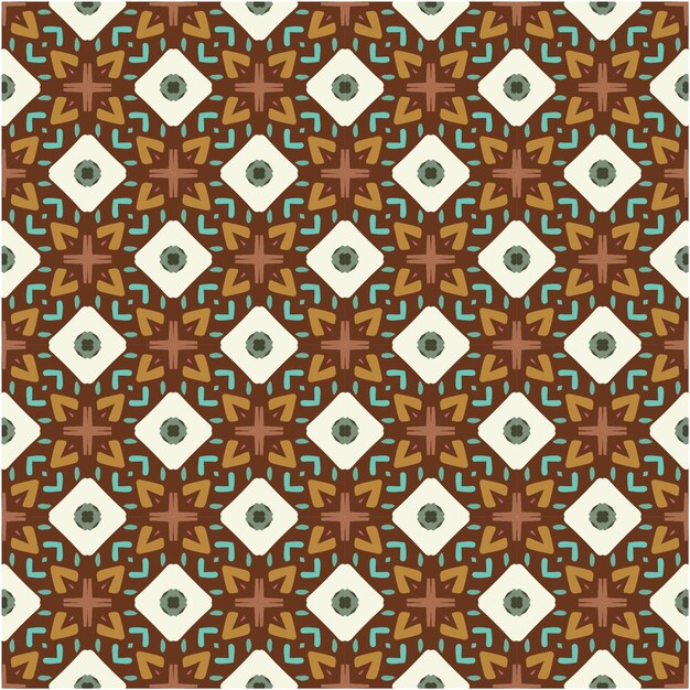 Patrón de diseño de mosaico abstracto de patrones sin fisuras