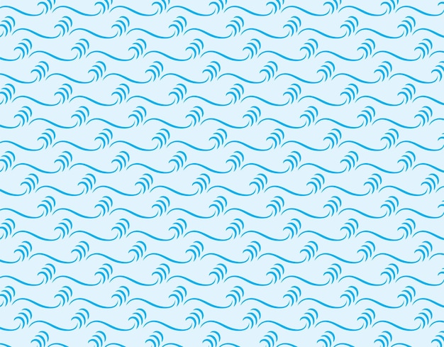 patrón de diseño de onda de agua con fondo de color azul claro tranquilo
