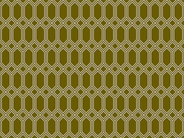 Vector patrón de diseño de polígono de línea simple con color verde 3