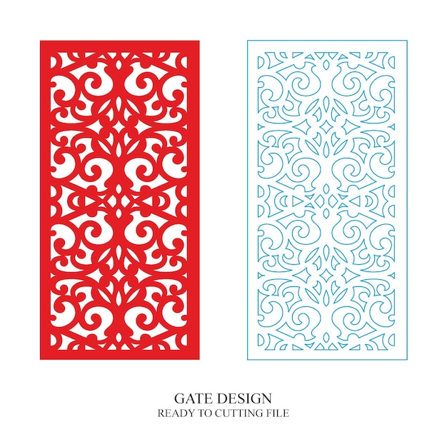 Patrón de diseño de puerta Diseño de puerta láser CNC Diseño creativo Metal Madera Diseños WPC