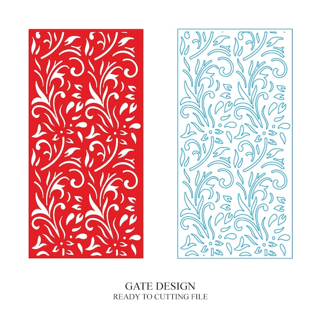 Patrón de diseño de puerta Diseño de puerta láser CNC Diseño creativo Metal Madera Diseños WPC