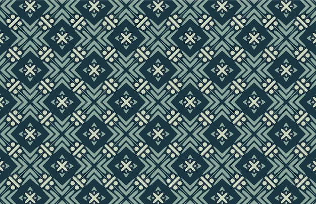 Patrón de diseño de tela de color verde geométrico