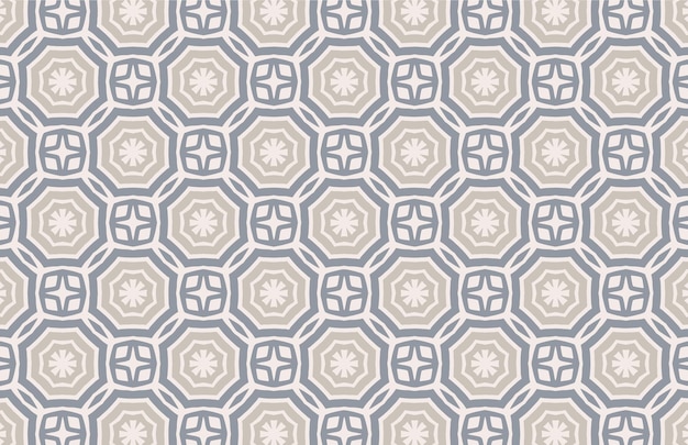 Patrón de diseño de tela decorativa hexagonal marrón y gris