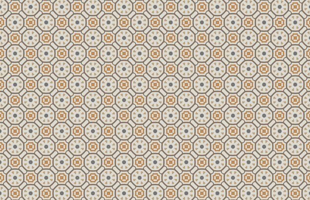 Patrón de diseño de tela hexagonal colorido