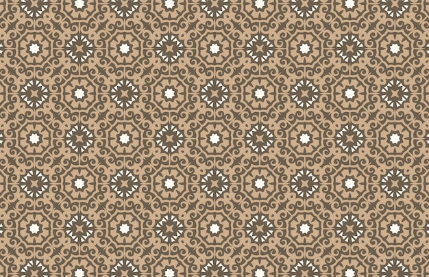 Patrón de diseño de tela textil blanca y marrón