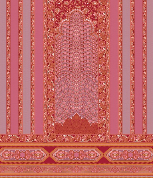 Patrón de diseño textil y adorno
