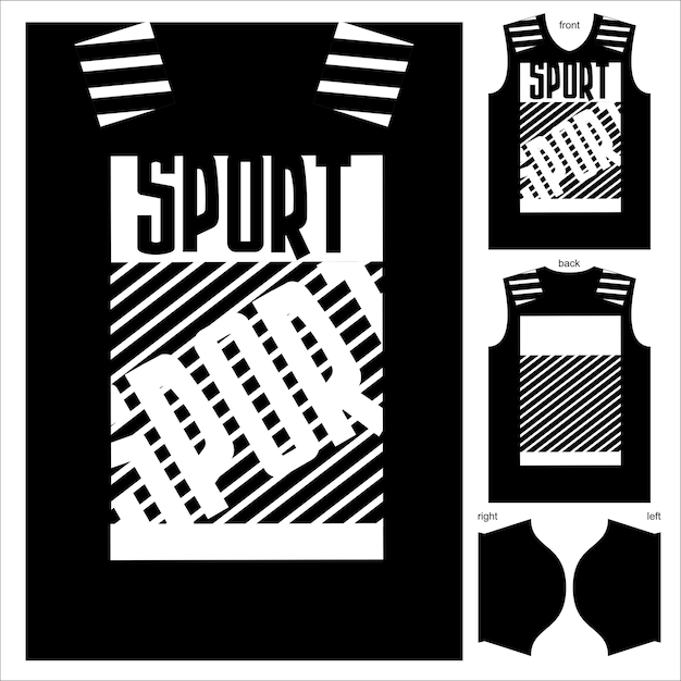 Vector patrón de diseño de textura de jersey de camiseta abstracta listo para imprimir para ciclismo de motocross de fútbol corriendo