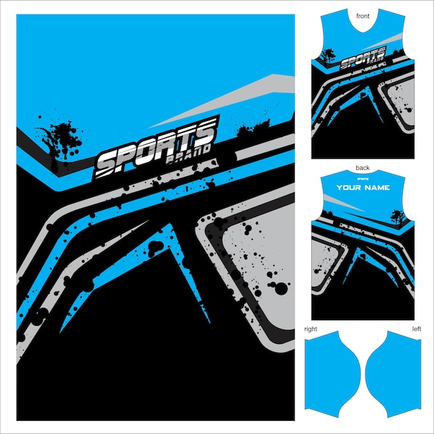 Patrón de diseño de textura de jersey de camiseta abstracta listo para imprimir para impresión de ciclismo de motocross de fútbol