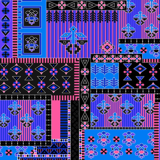 Patrón para diseños gráficos textiles.