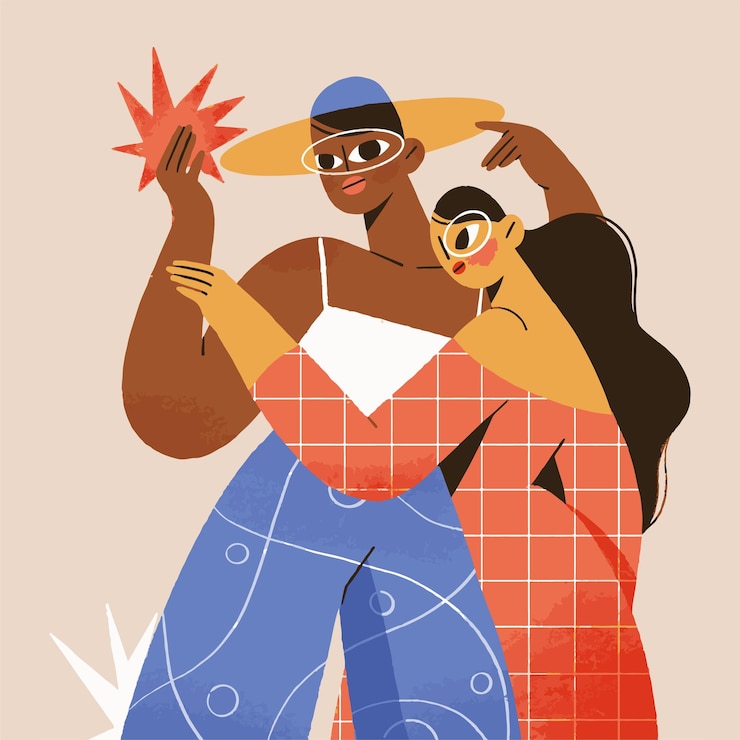 Vector patrón de doodle de matisse abstracto de diseño plano dibujado a mano