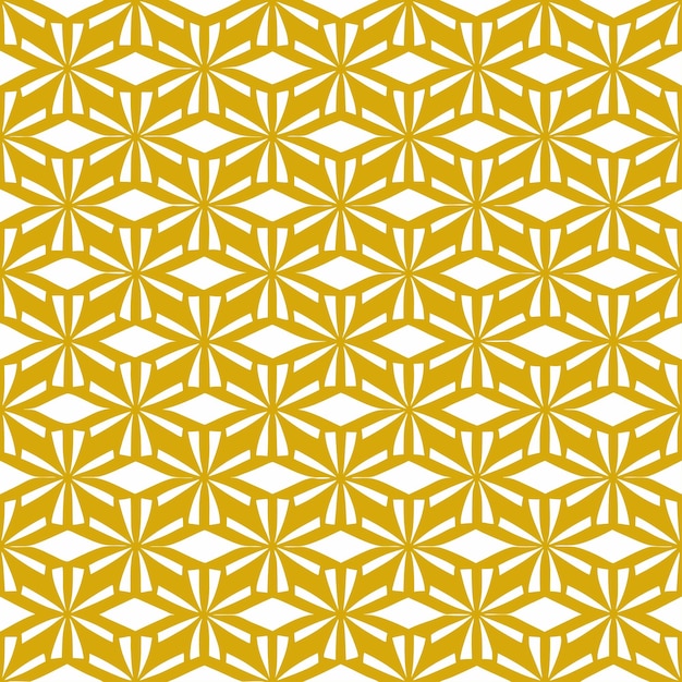 Patrón dorado geométrico sin costuras kumiko japonés