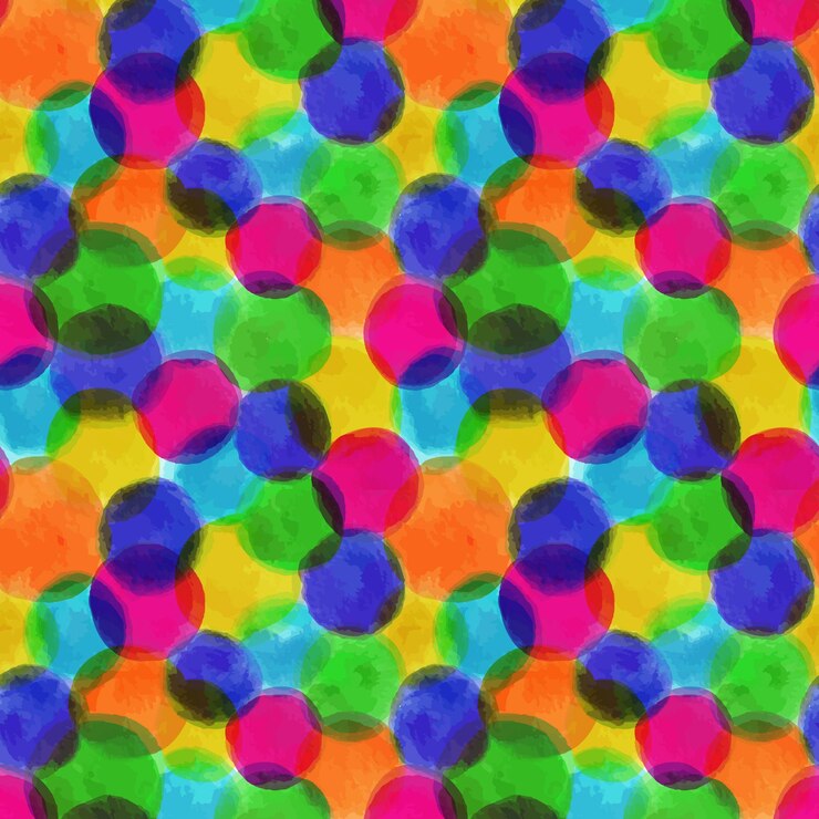 Vector patrón dotty pintado a mano