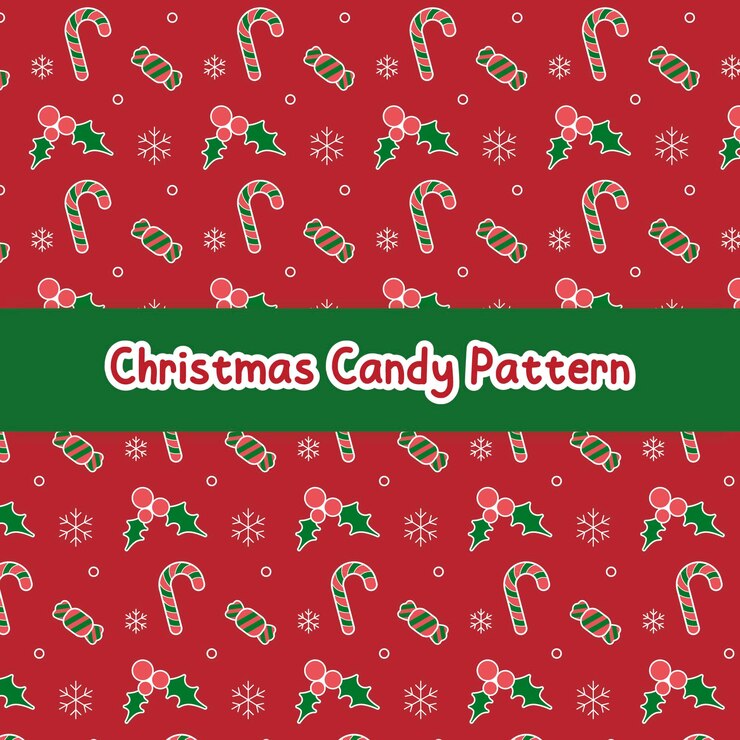 El patrón de los dulces de Navidad