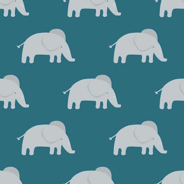 Patrón de elefantes Patrón con animales para textiles Elefante africano