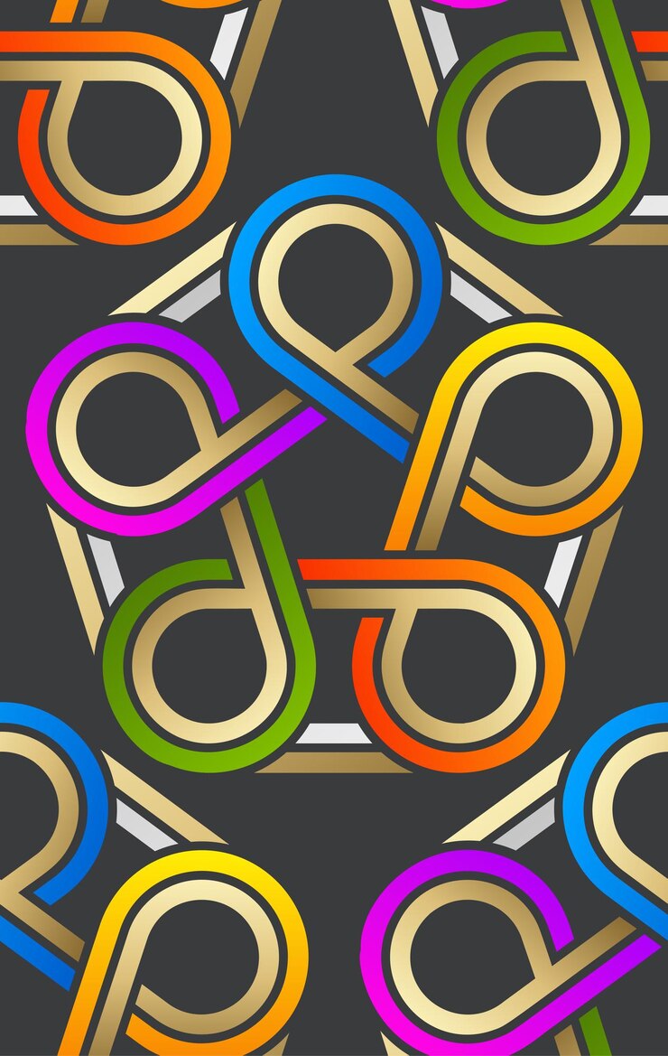 Vector patrón elegante patrón abstracto líneas remolino diseño de patrón redondo vector con patrones sin costura torcer patrón sin costura diagonal ilustración vectorial