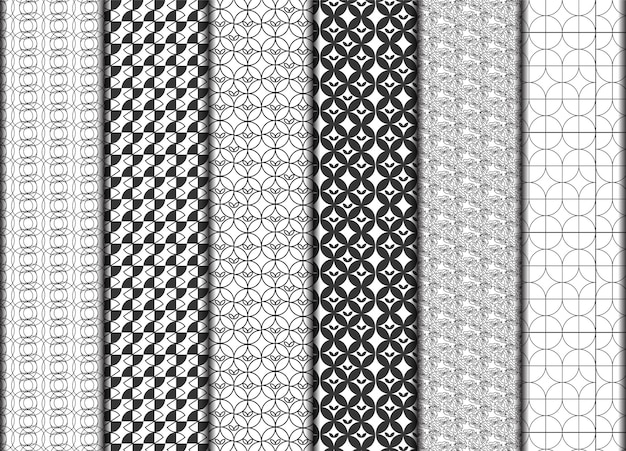 Patrón de elemento abstracto plano geométrico