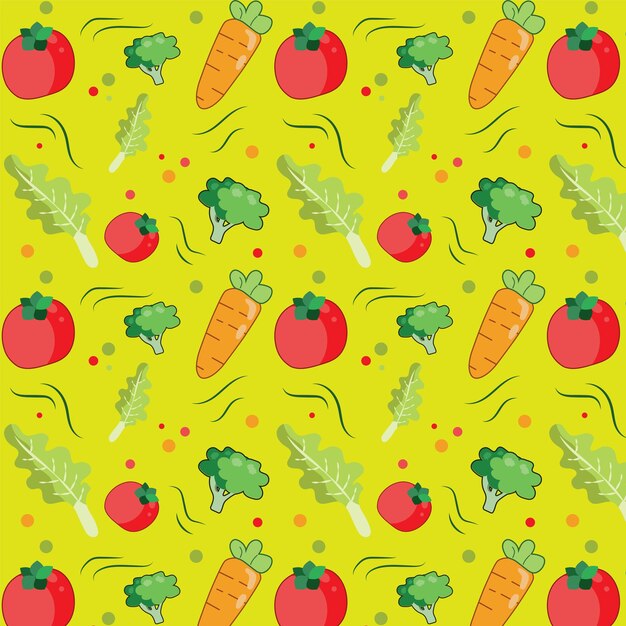 Patrón de elemento alimentario vegano