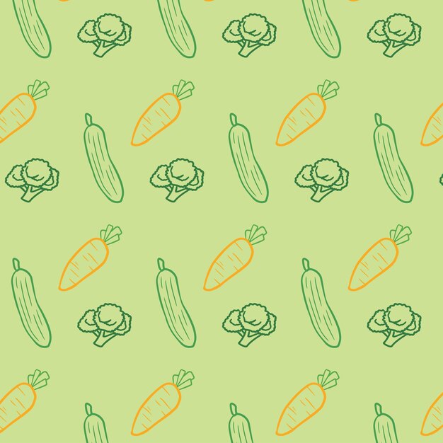 patrón de elementos alimenticios veganos 05