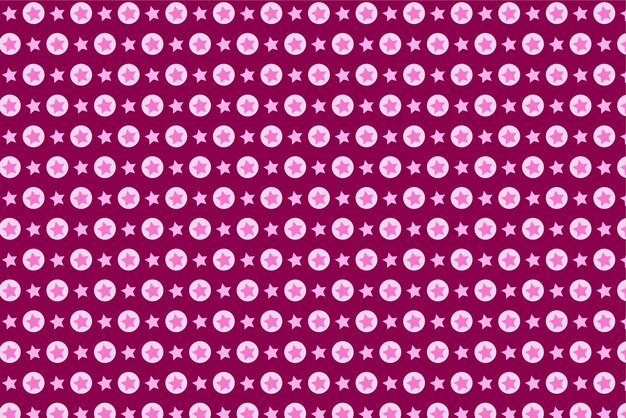 Patrón con elementos geométricos con patrones de estrellas en tonos rosados fondo de gradiente abstracto