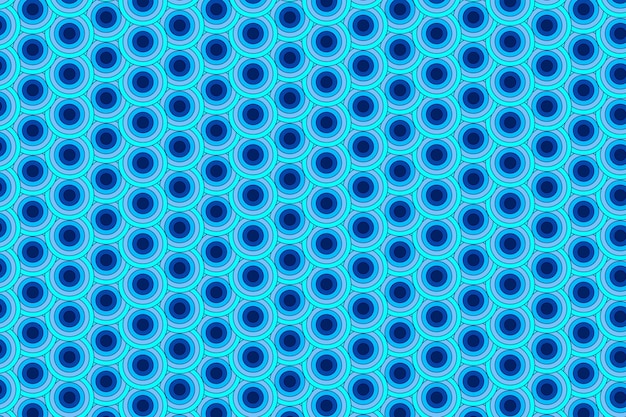 Patrón con elementos geométricos en tonos azules fondo degradado abstracto