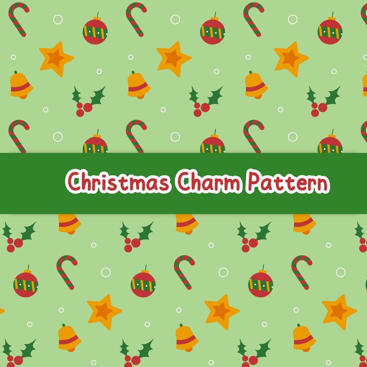 Patrón de encanto navideño