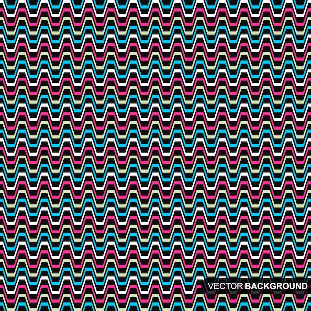 Patrón de envoltura de vector transparente con zigzag