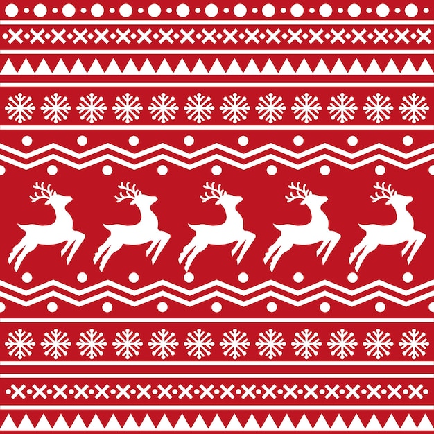 Patrón escandinavo sin costuras para Navidad y Año Nuevo para sombrero de invierno suéter feo jumper papel u otros diseños