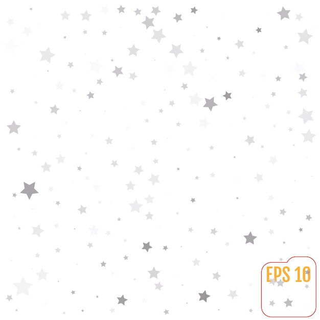 Patrón escandinavo con estrellas plateadas Vector de stock