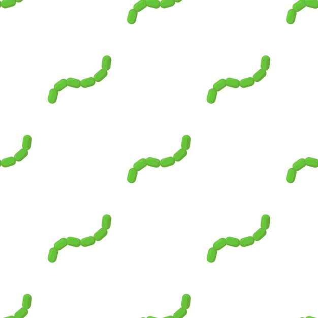Patrón de Escherichia coli textura de fondo sin costuras repetir papel tapiz vector geométrico
