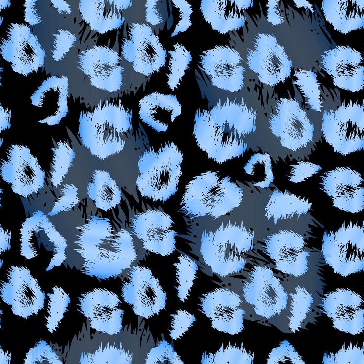 Patrón de estampado de leopardo. Repetición de fondo animal vector transparente.