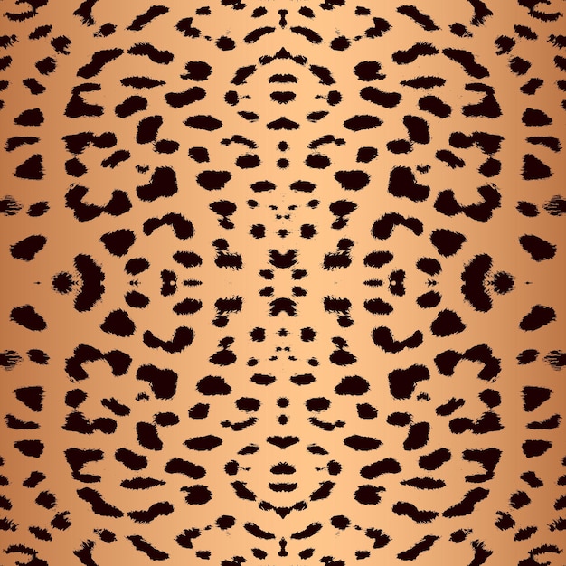 Vector patrón de estampado de piel de leopardo patrón de piel de animal sin costuras