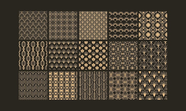 Patrón de estilo Art Deco