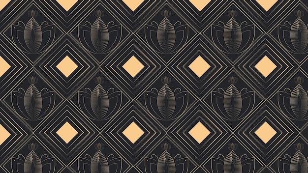 Patrón de estilo Art Deco