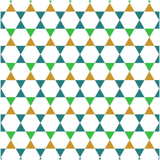 Un patrón de estrella hexagonal de colores sin costuras, vector hexagónico, patrón geométrico étnico oriental